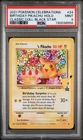 2021 POKEMON CELEBRATIONS CLASSIC COLL #24 BIRTHDAY PIKACHU-HOLO PSA 9