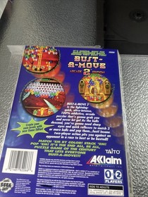 Bust-A-Move 2 Sega Saturn Game Case & Back Cover Art 1996 T-8132H Authentic