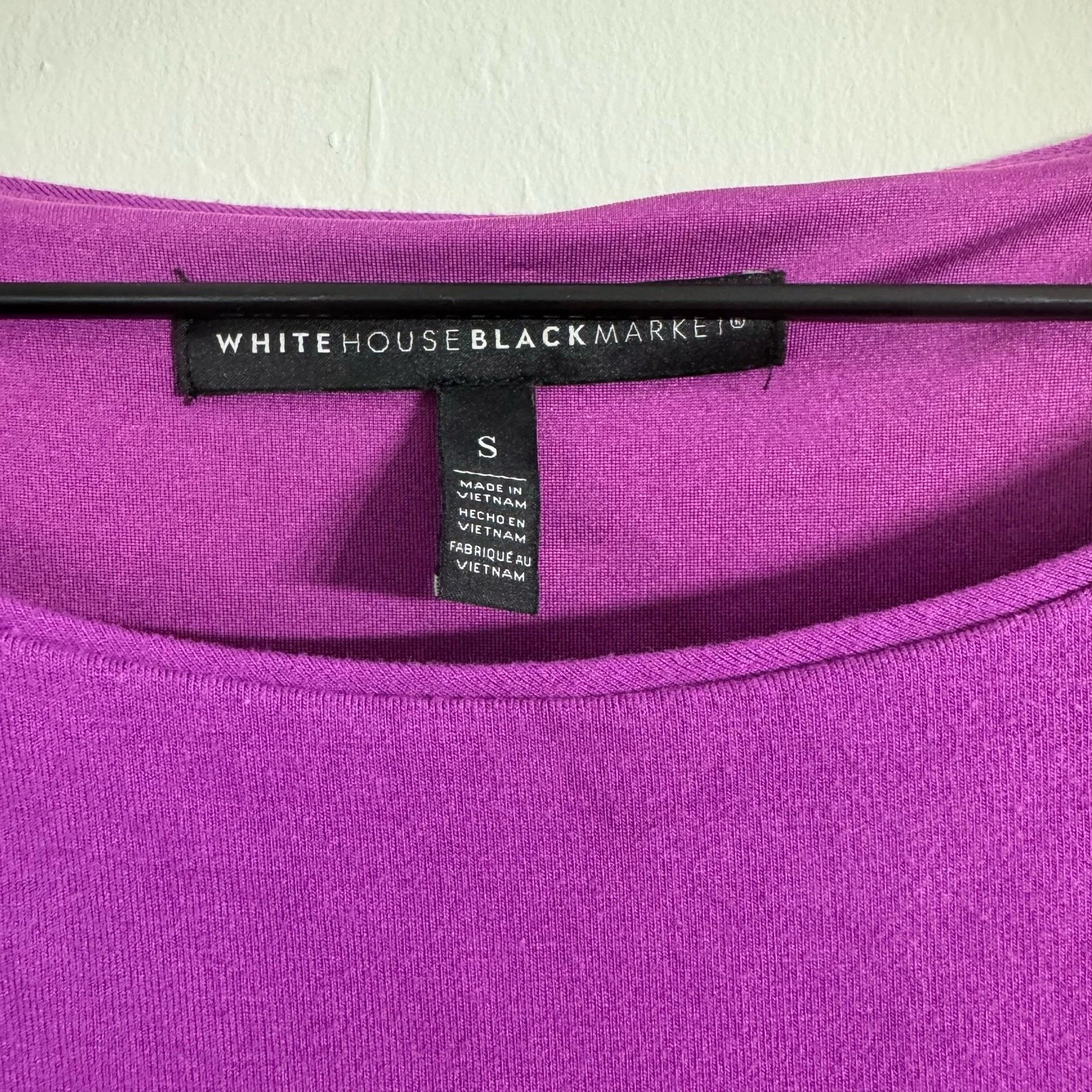 VETEMENTS Abito tubino increspato viola White Ho Black Market taglia S