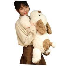 Dog Weighted Stuffed Animal, 5.7 lbs 25.5 inch Weighted Dog Plush Toy Brown