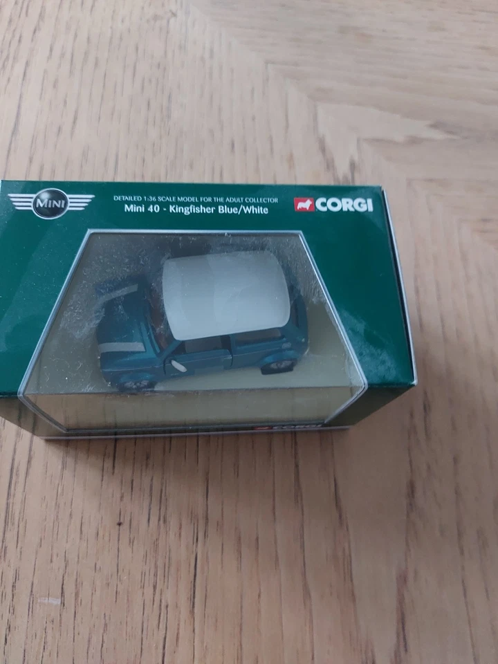 Corgi Mini 40 in Kingfisherblue/white  - Image 3 of 4