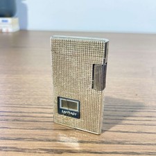 Rare Briquet Vintage Hadson Fantasy, métal guilloché, années 70