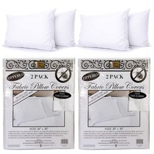 4PC Bedding Waterproof Pillow Zippered Protector Premium Fabric Breathable Cover