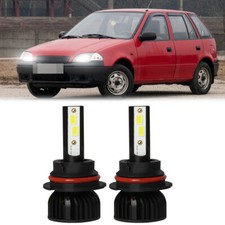 For Suzuki Swift 1998-2001 2x 9007 Hb5 Led Headlight Bulb High Low Beam 6000k