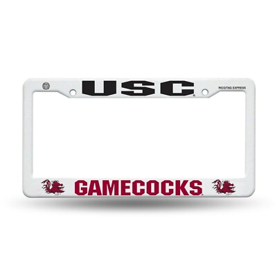 South Carolina Gamecocks License Plate Cover Frame 6x12 Inches Free Shipping NEW