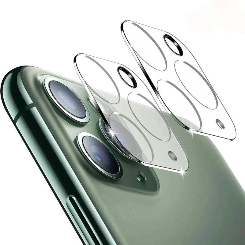 3 x Protector Pantalla Vidrio Templado para Lente de Camara iPhone 11 12 13  Pro