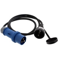 Adapterkabel Cee-Stecker / Schuko-Kupplung 1500Mm 230V 16A Caravan
