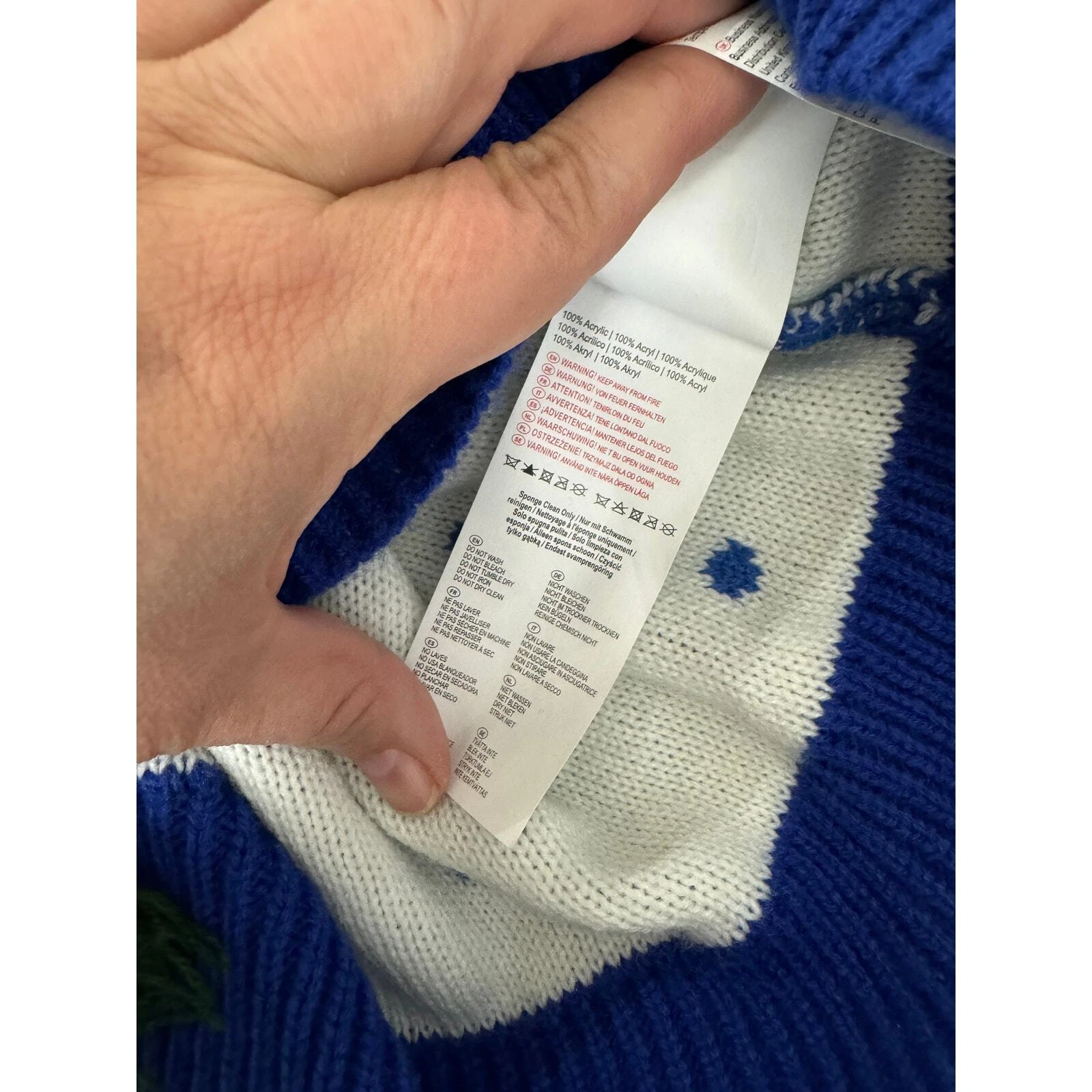 NWOT Women's Ugly Light Up Christmas Sweater Reindeer Large