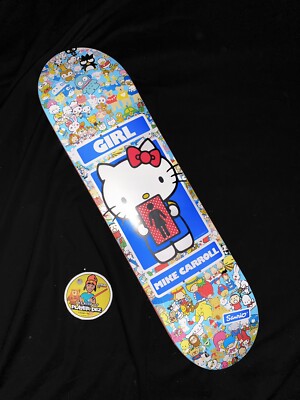 RARE Girl Skateboards Sanrio Hello Kitty Mike Carroll Deck 50th