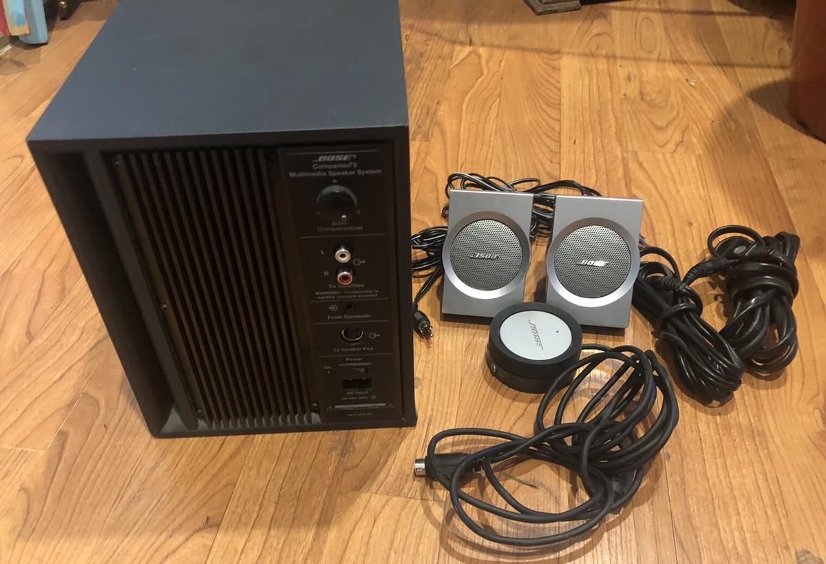 BOSE Companion 3 Series 1 Multimedia Speaker System | Deep Bass