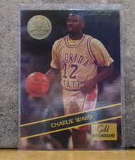 BASKETBALL CARD CHARLIE WARD NEW YORK KNICKS - FLORIDA STATE - GOLD STANDARD