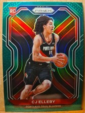 CJ Elleby #283 2020-21 Panini GREEN Prizm Rookie Blazers A0101A
