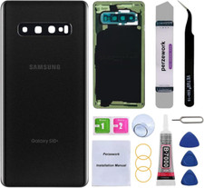 Rear Back Glass Replacement for Samsung Galaxy S10 plus with Reparing Tool Kit
