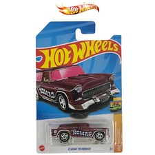 HOT WHEELS Classic '55 Nomad Burgundy HW Wagons New Diecast Free Shipping