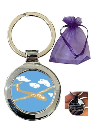 Schlüsselanhänger Gleiter Gleiten personalisiert Beta in Geschenktüte