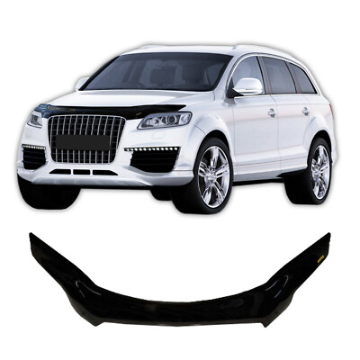Piano Black Bonnet Protector / Hood Deflector For Audi Q7 (2005-2015) - Bug & Stone Chip Shield