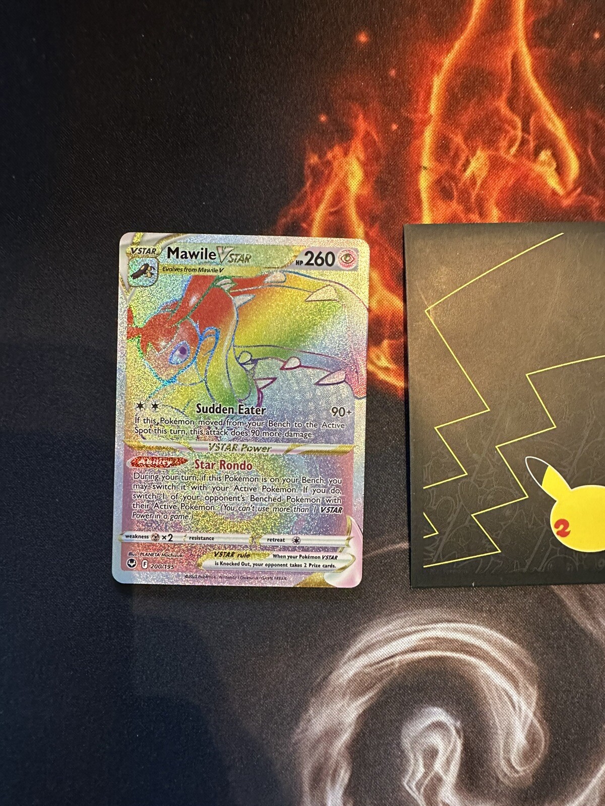 Rainbow Secret Mawile VSTAR 200/195 Full Art Pokemon Silver Tempest 186💎NM +💎