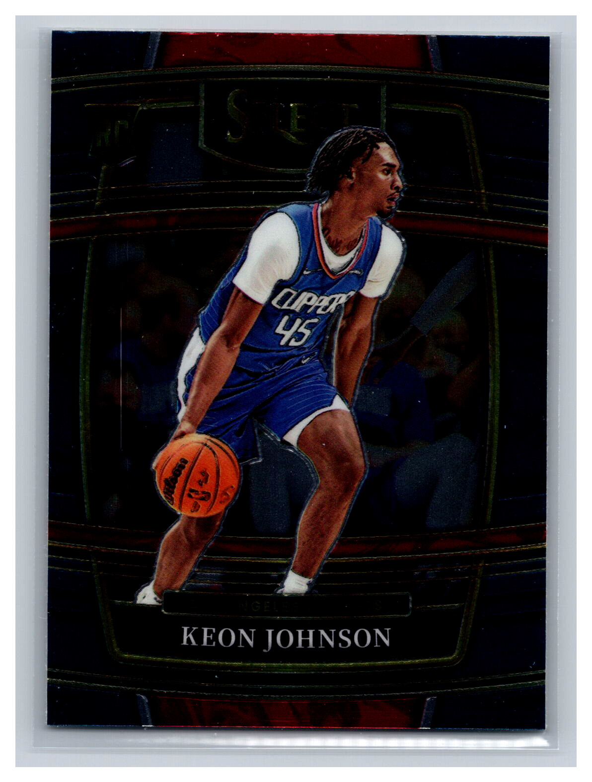 2021-22 Panini Select #40 Keon Johnson Blue (Retail Base)