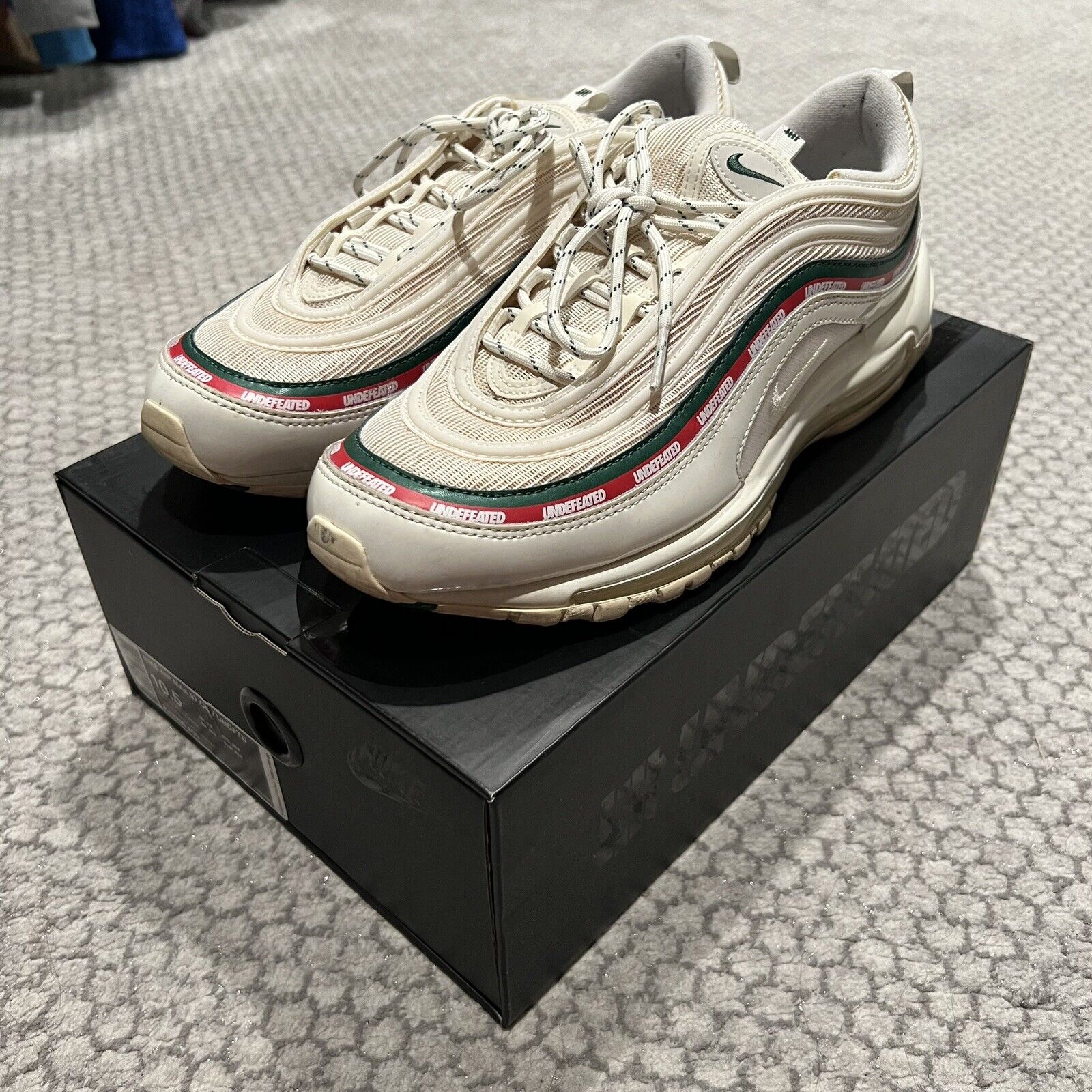 Nike Air Max 97 x Undefeated White Size 10.5 eBay