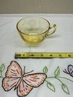 Vintage Lancaster Yellow Jubilee pattern, 3 3/4" Cup ~ hand etched ~1930's