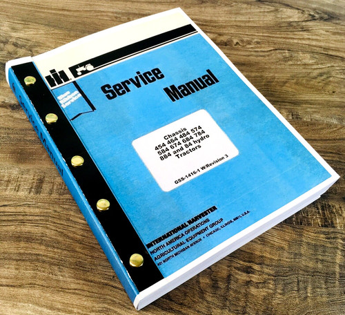 Service Shop Repair Manual 584 674 684 International Farmall Tractor Workshop