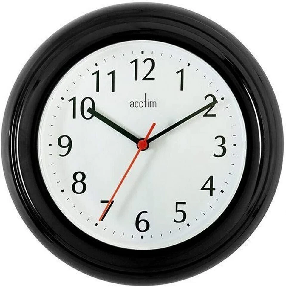 Relógio de parede Acctim Wycombe cozinha banheiro quarto escritório redondo analógico quartzo - Imagem 4 de 4