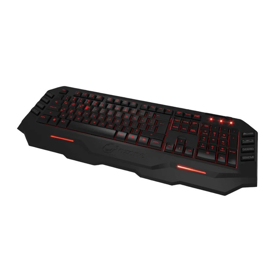 Ozone Blade Gaming Keyboard QWERTY 10 Macro Buttons 128KB Memory Black OZBLADEUS - Image 4 of 4
