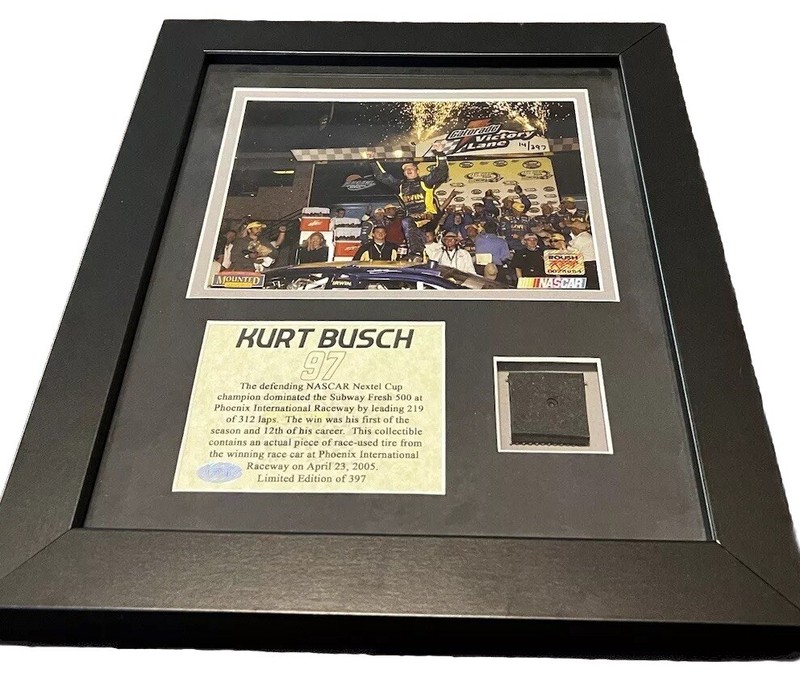 2005 KURT BUSCH Championship Tire Rubber Ticket Collector Authentic NASCAR