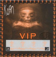 KORN 2002 Untouchables Tour Backstage Pass VIP