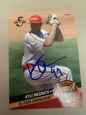 Kyle Mcgrath 2018 Signed El Paso Chihuahuas Team Card