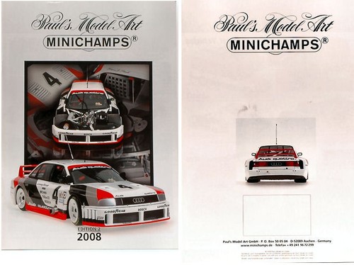 cataloghi rivista book booklet Modellino auto diecast Minichamps CATALOGO .