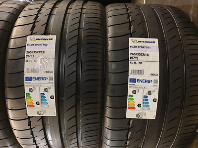 2X MICHELIN PILOT SPORT 2 265/35 ZR18 XL 97Y TYRES 265 35 18