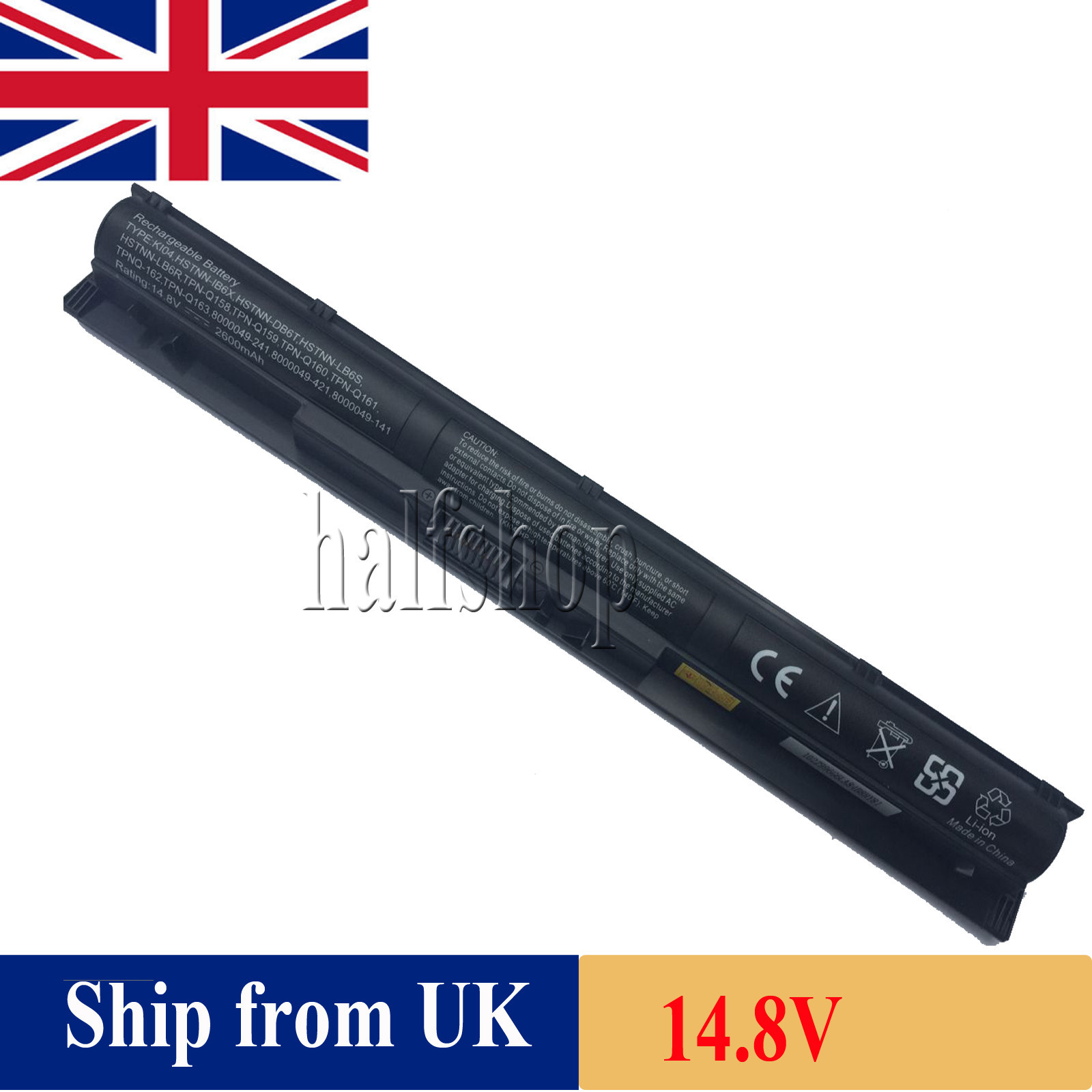 14.8V K104 KI04 800010-421 800049-001 Battery For HP Pavilion HSTNN-LB6R 15-AB00