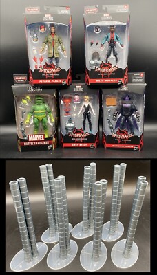 Marvel Legends Parker+Prowler+Gwen+Miles+Frog+BAF Stilt Man W/ 7 Leg Sets NEW!
