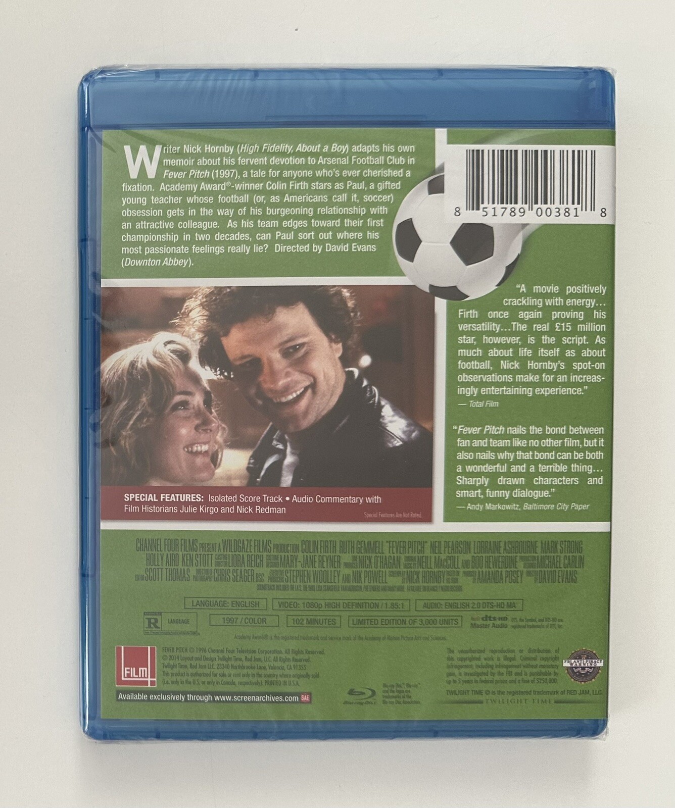 Fever Pitch Twilight Time (Bluray w/ Booklet) Region Free Nick