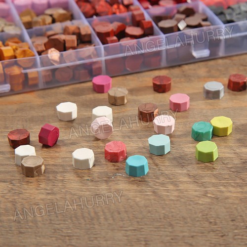 Vintage DIY Octagonal Sealing Wax Seal Stamp Wax Beads Wedding Invitation NEW - Picture 4 of 16