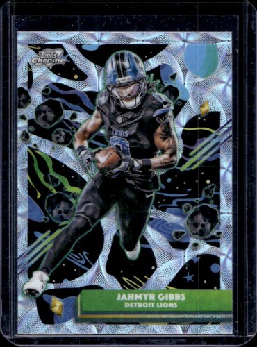2025 Topps Cosmic Chrome Jahmyr Gibbs Nucleus Refractor #32 Lions