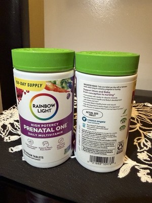 Rainbow Light Prenatal One High Potency Daily Multivitamin 150 Tablet 03/27
