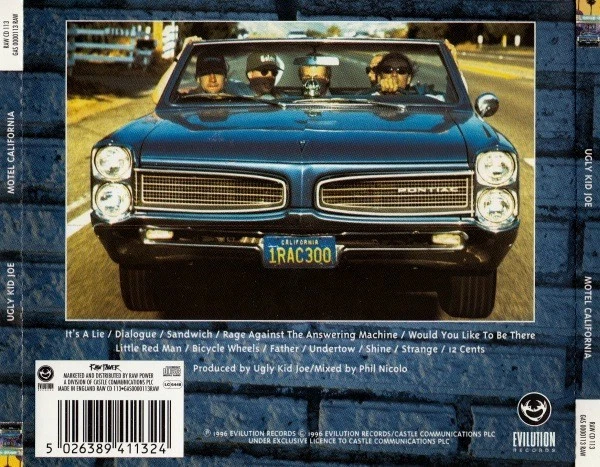 Ugly Kid Joe – Motel California / Raw Power Records CD 1996 - Bild 2 von 2