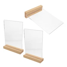  3 Pcs Sign Stands for Display Menu Holders Tables Advertisement Rack
