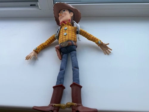 Disney Toy Story Talking Woody Pull String Doll Andy on Boot & Hat