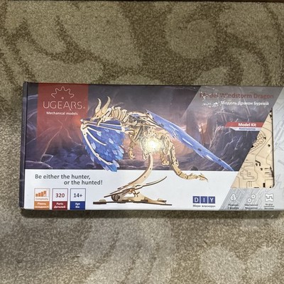 Ugears Plywood Mechanical Model Building Kit - Windstorm Dragon - NIB / NEW