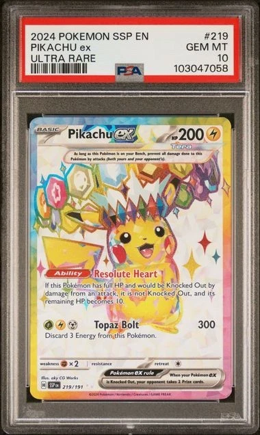 Pikachu Pokémon TCG Professional Sports Authenticator (PSA) Ultra