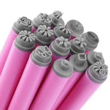 15Pcs Nail Stamp Pens Set Butterfly Flower Dotting Nail Art Design Tools