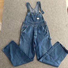 60s Odwen Denim Work Overalls Small Medium