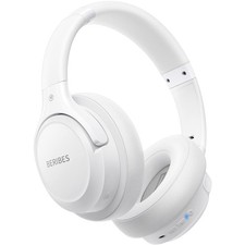 BERIBES Bluetooth Headphones Over Ear Wireless HiFi Stereo He - White - Open Box