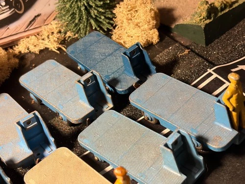 Vintage DINKY TOYS 14a/400 B.E.V. Electric Truck  1950s x 7