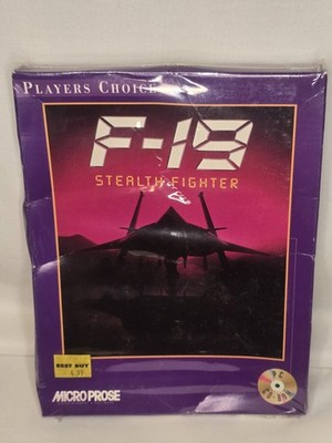 Players Choice F-19 Stealth Fighter PC CD-ROM Micro Prose 0-484-40-201