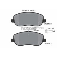 Textar BremsbeläGe Bremsbelegsatz Vorne FüR Peugeot 807 Expert CitroëN C8