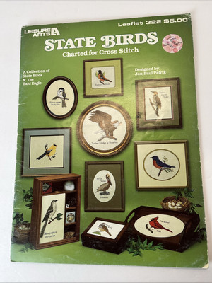 STATE BIRDS CHARTED FOR CROSS STITCH Patterns Charts Leaflet By Jon-Paul Patrik